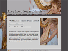 Tablet Screenshot of harpistalicekeene.com